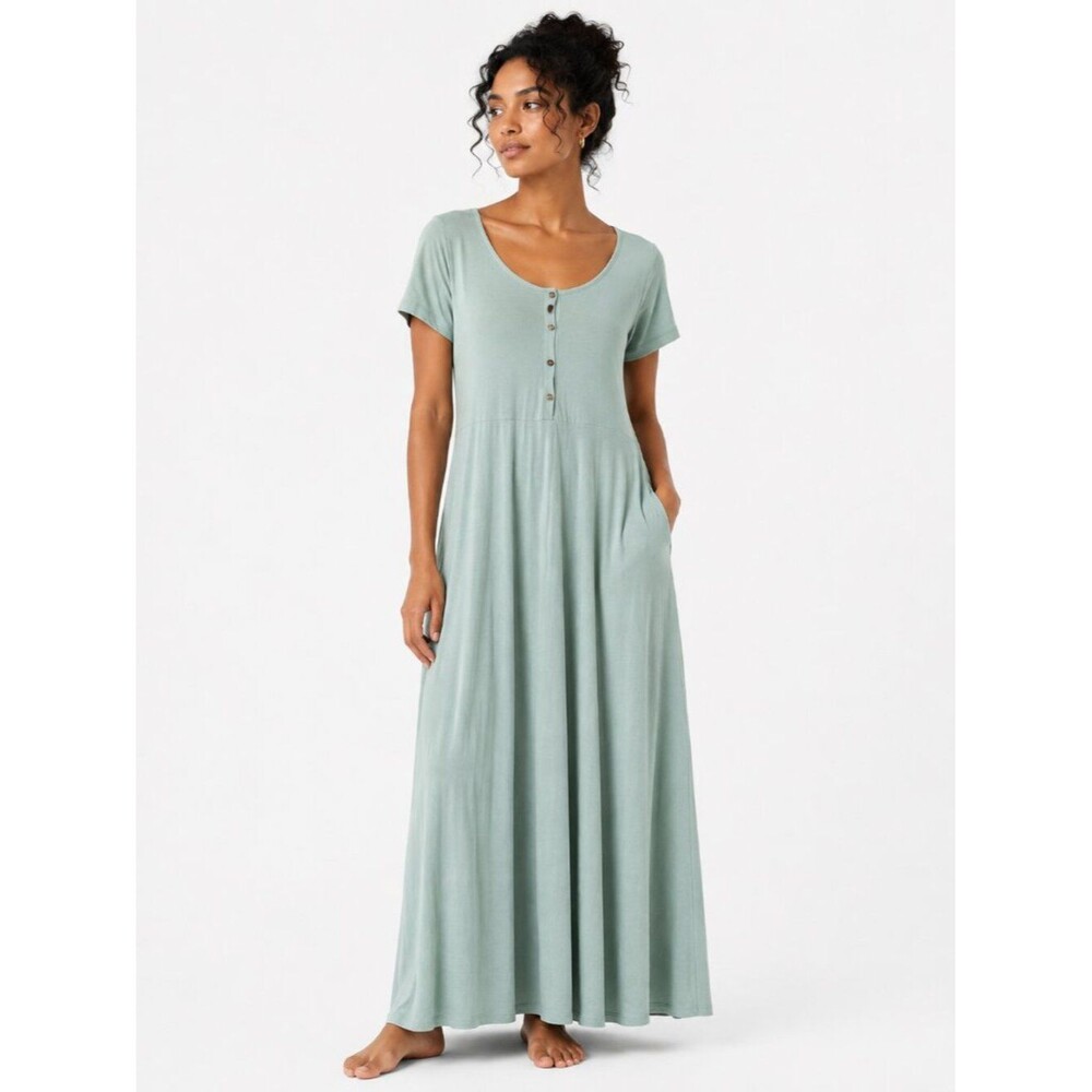 Three Bird Nest Simply Comfort Short Sleeve Wide Leg Jumpsuit Size Large